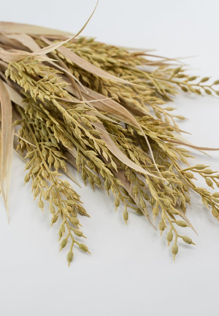 Cream mustard wheat grass bush - Greenery MarketArtificial Flora26475