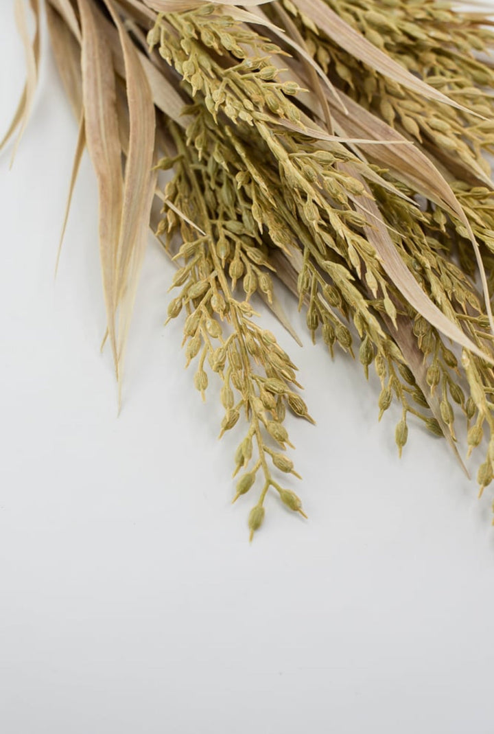 Cream mustard wheat grass bush - Greenery MarketArtificial Flora26475