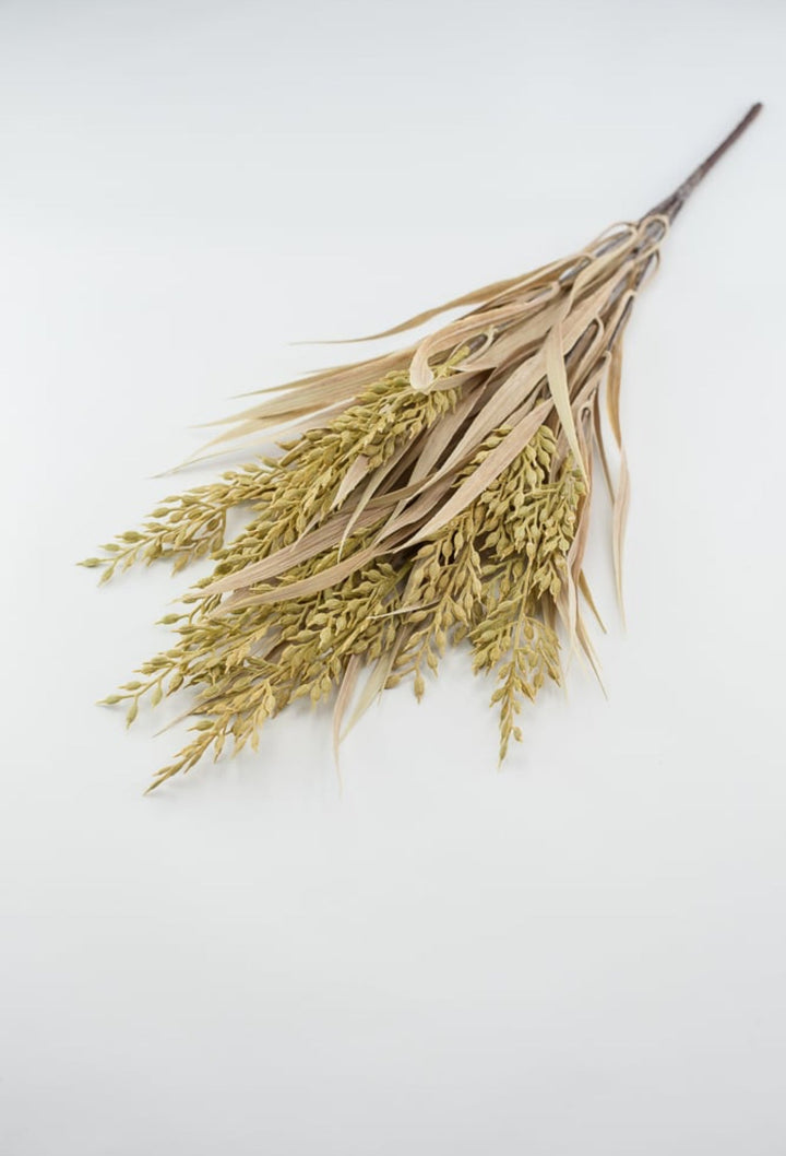 Cream mustard wheat grass bush - Greenery MarketArtificial Flora26475