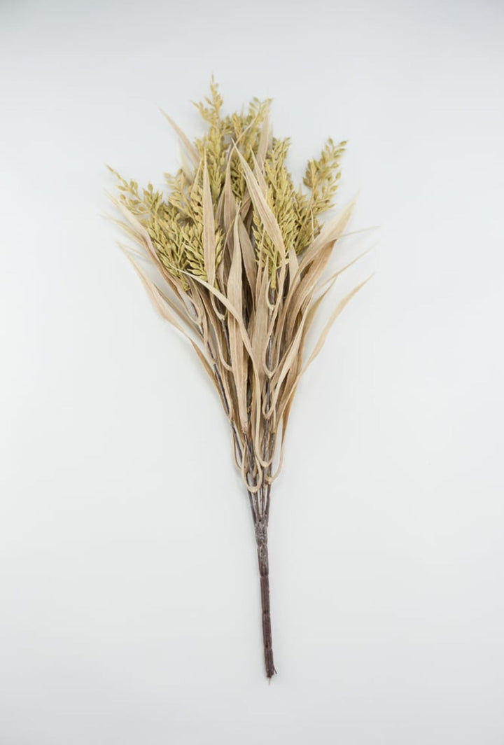 Cream mustard wheat grass bush - Greenery MarketArtificial Flora26475