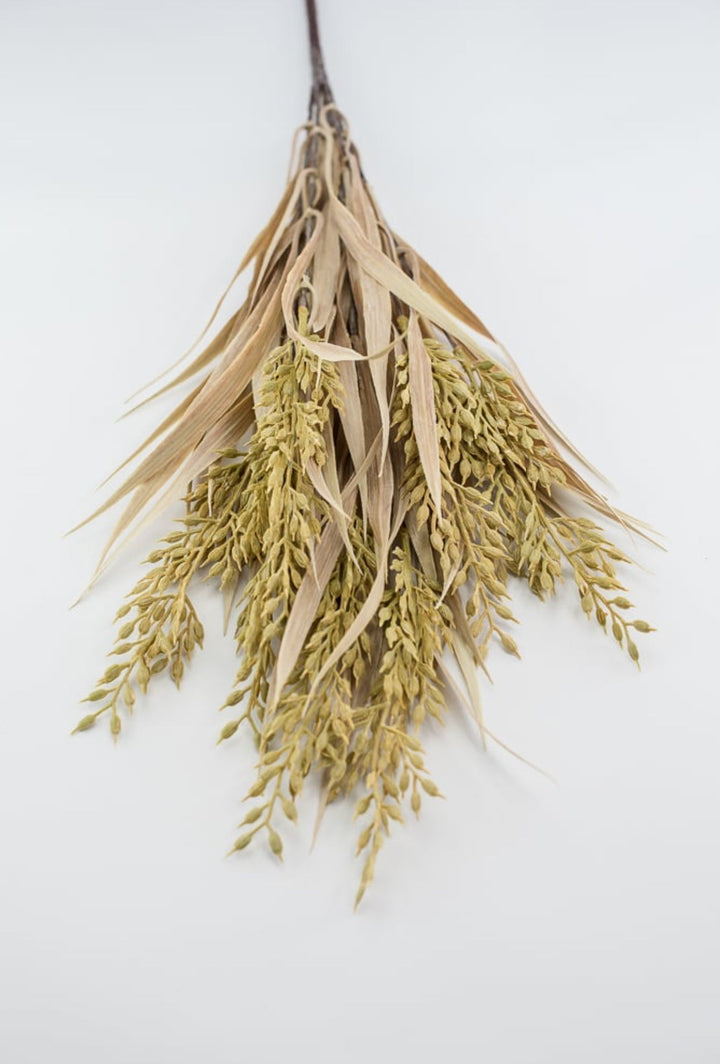 Cream mustard wheat grass bush - Greenery MarketArtificial Flora26475