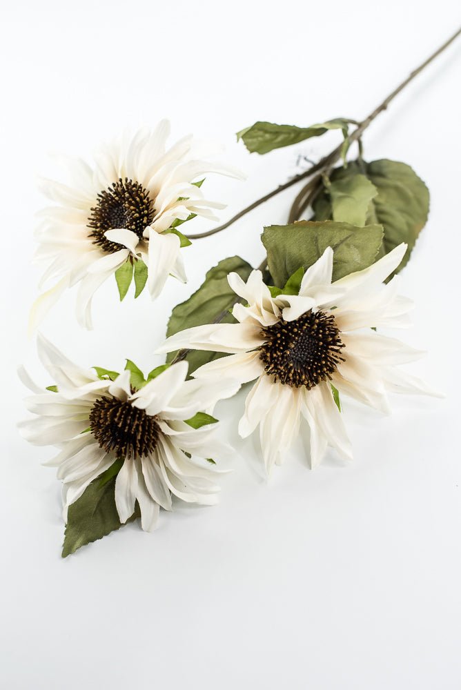 Cream Sunflower spray - Greenery MarketArtificial Flora6114 - C