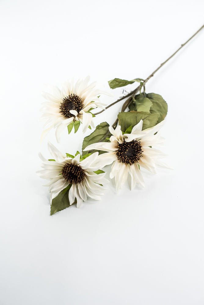 Cream Sunflower spray - Greenery MarketArtificial Flora6114 - C