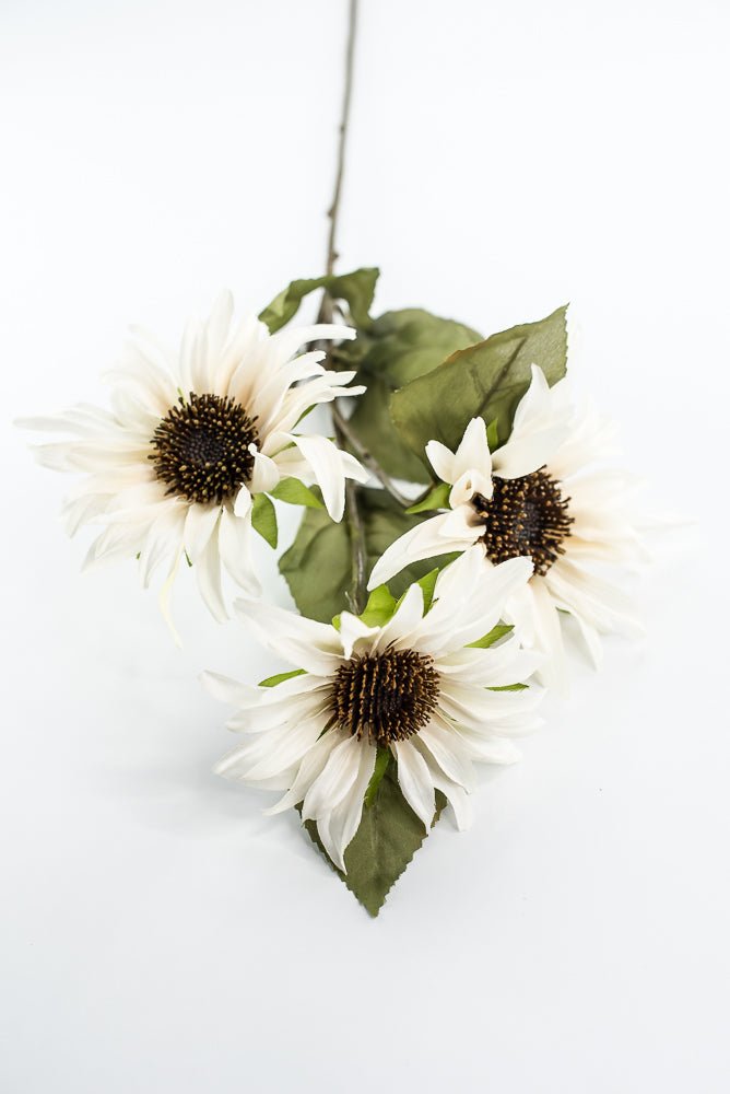 Cream Sunflower spray - Greenery MarketArtificial Flora6114 - C