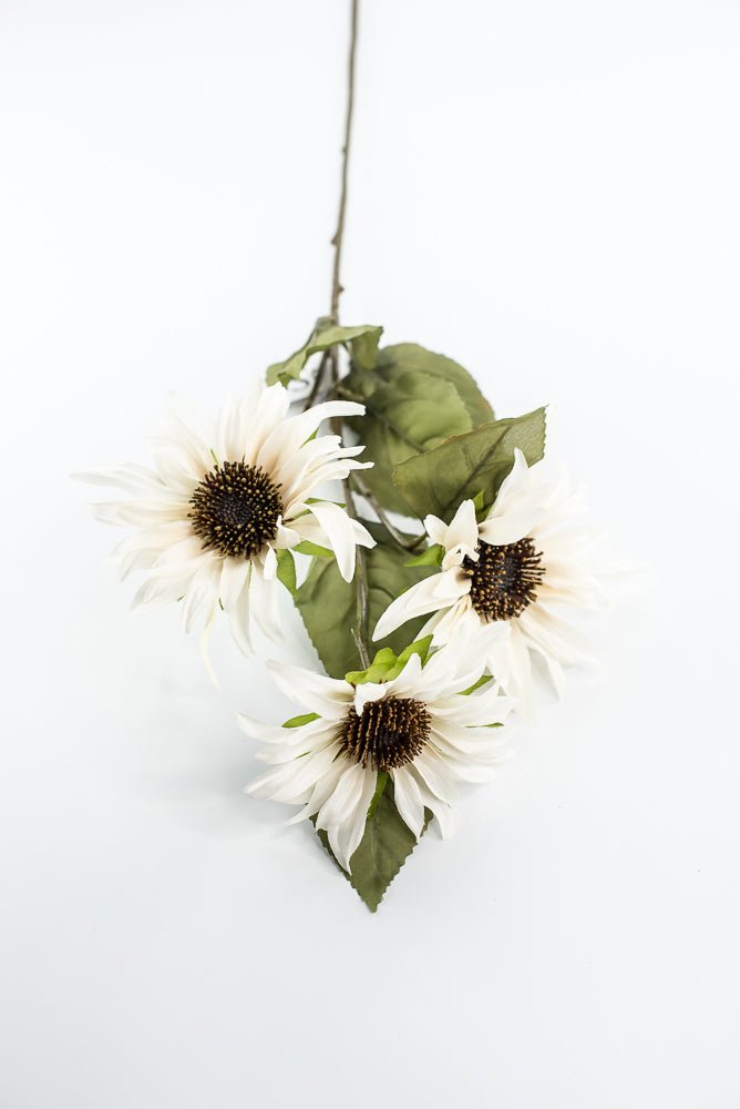 Cream Sunflower spray - Greenery MarketArtificial Flora6114 - C