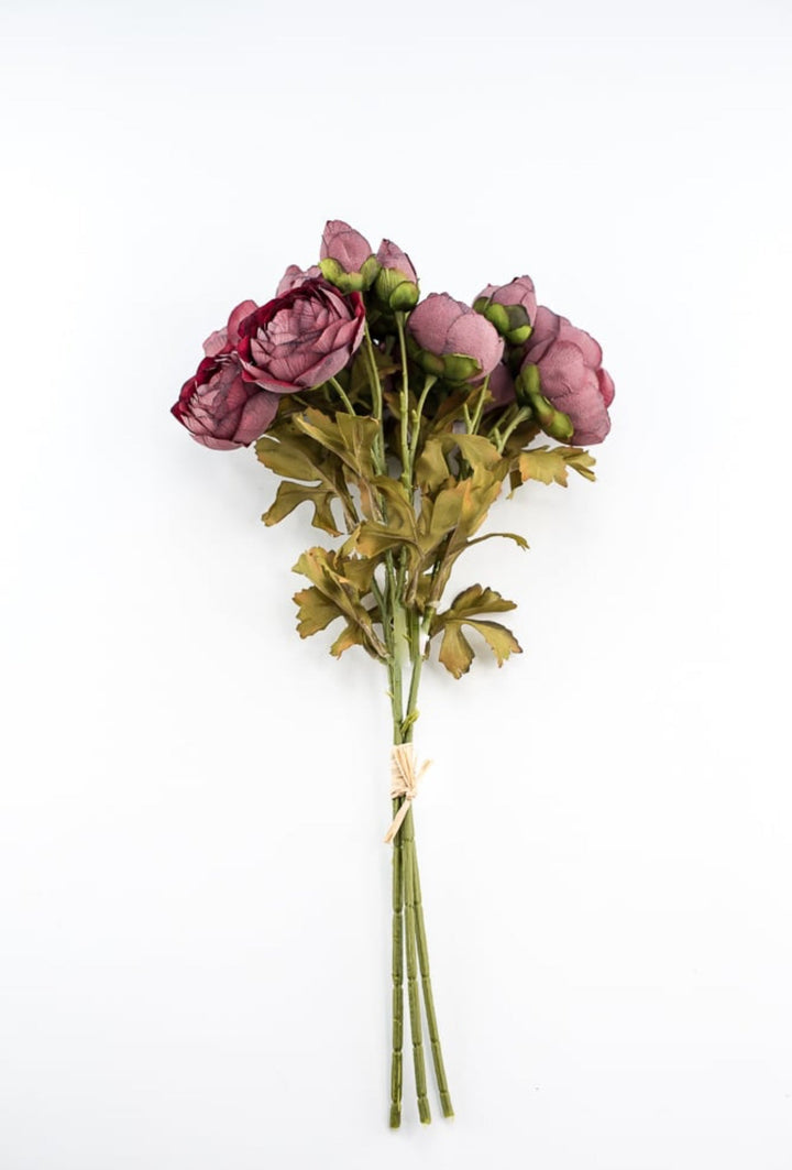 Creamy Wine Ranunculus Bundle - Greenery Marketartificial flowers26059