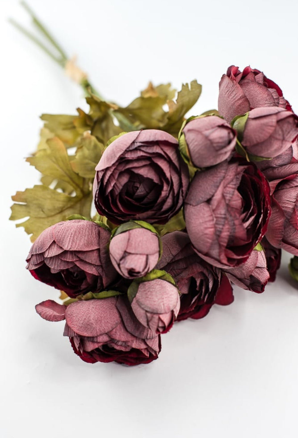 Creamy Wine Ranunculus Bundle - Greenery Marketartificial flowers26059