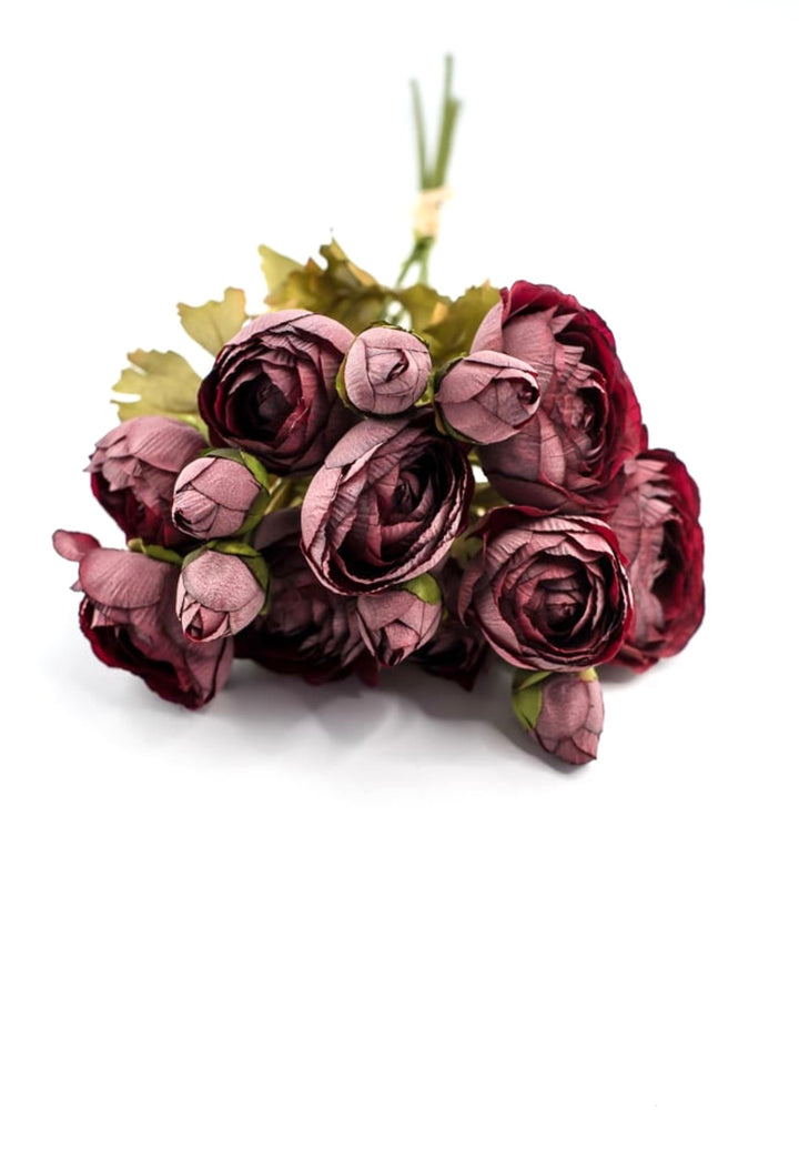 Creamy Wine Ranunculus Bundle - Greenery Marketartificial flowers26059