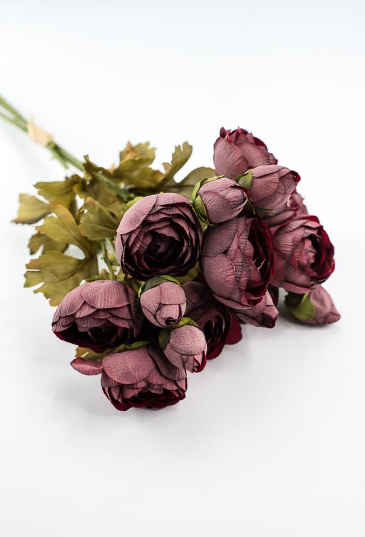 Creamy Wine Ranunculus Bundle - Greenery Marketartificial flowers26059
