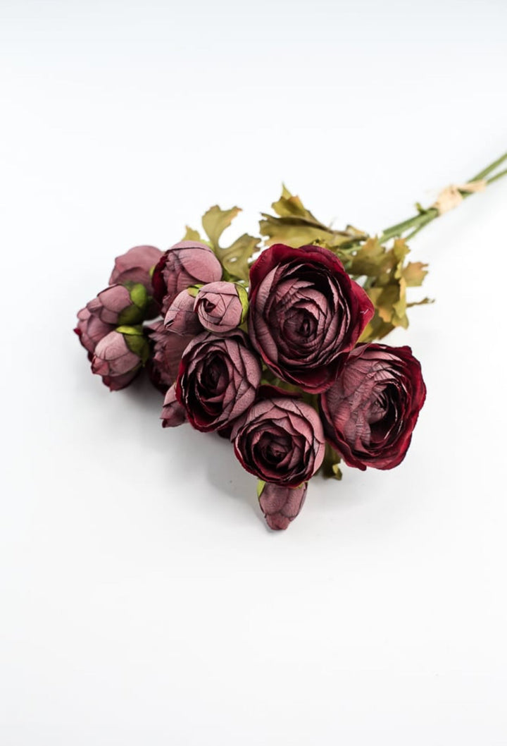 Creamy Wine Ranunculus Bundle - Greenery Marketartificial flowers26059