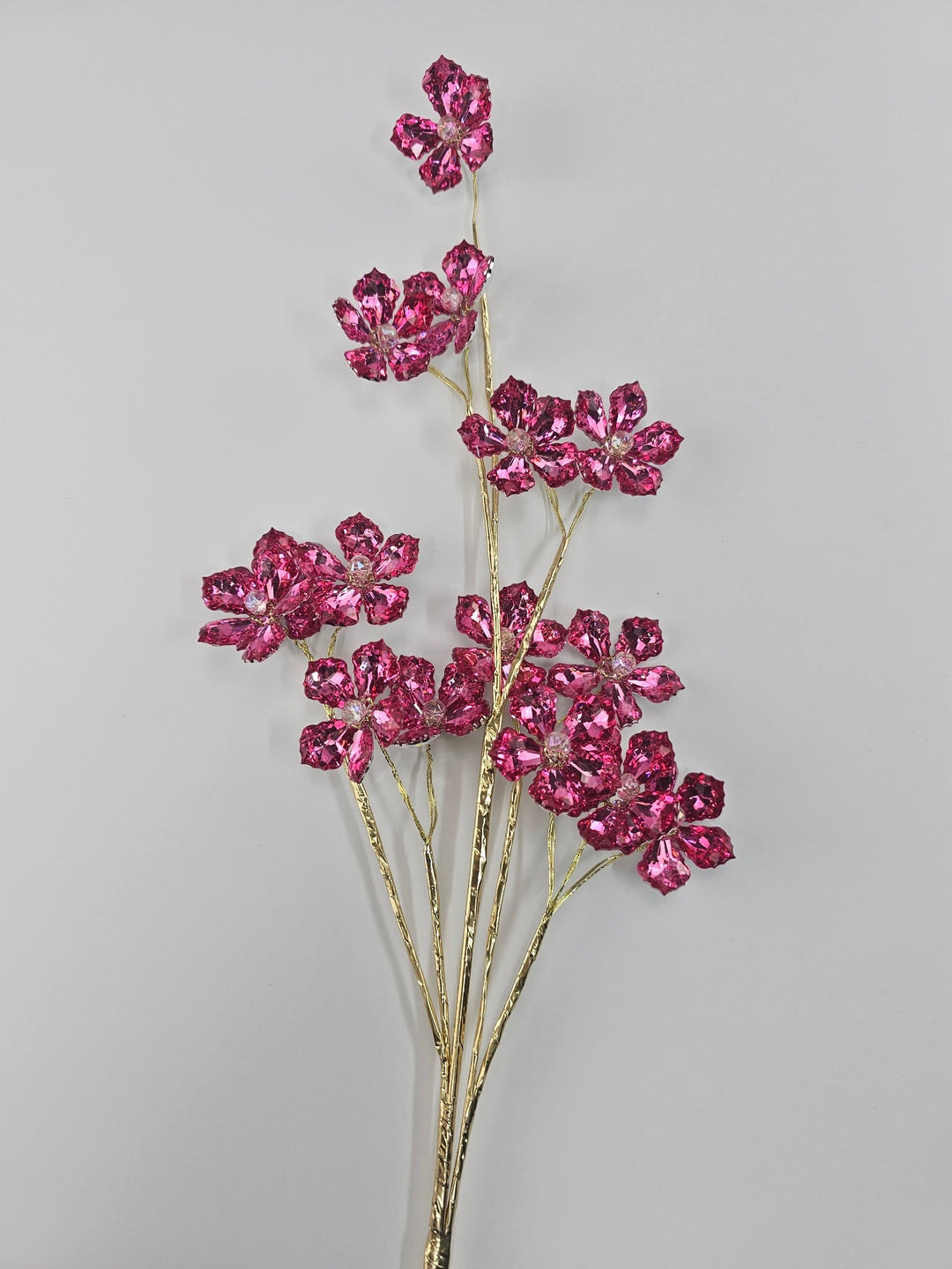 Crystal Flower Spray - Fuchsia - Greenery MarketXA340 - FU