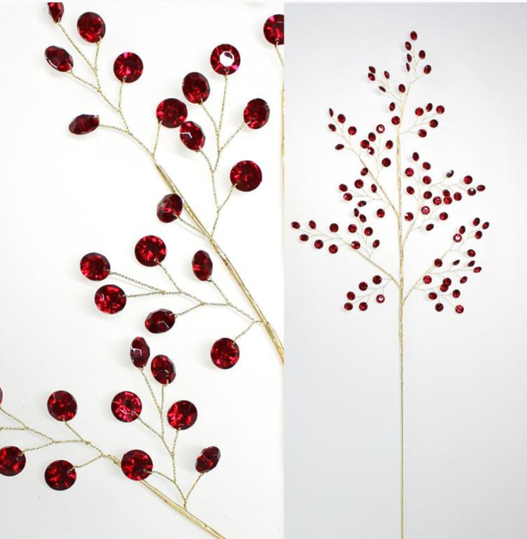 Crystal Gem Spray - Red - Greenery MarketXA342 - R