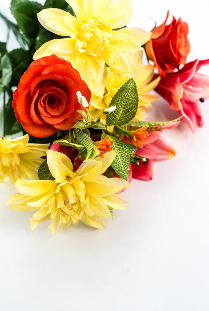 Dahlia, lily, rose flower bush - Greenery Marketartificial flowers63522ORYW