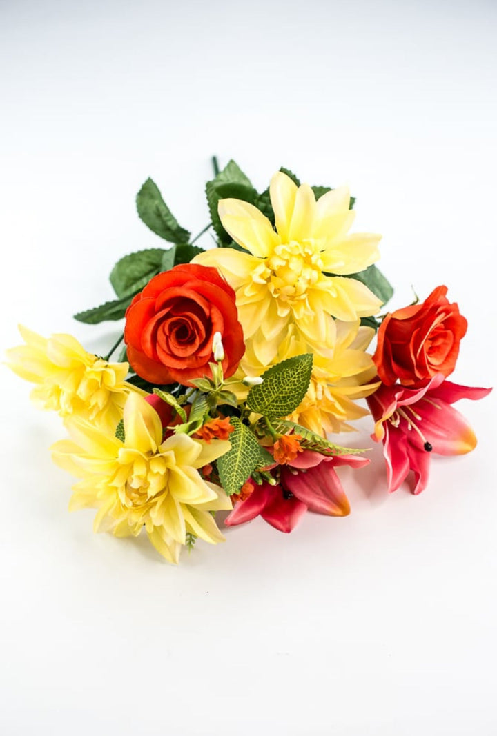 Dahlia, lily, rose flower bush - Greenery Marketartificial flowers63522ORYW
