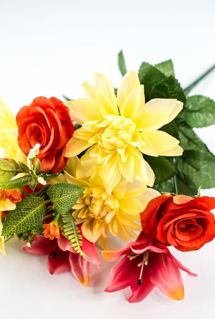 Dahlia, lily, rose flower bush - Greenery Marketartificial flowers63522ORYW