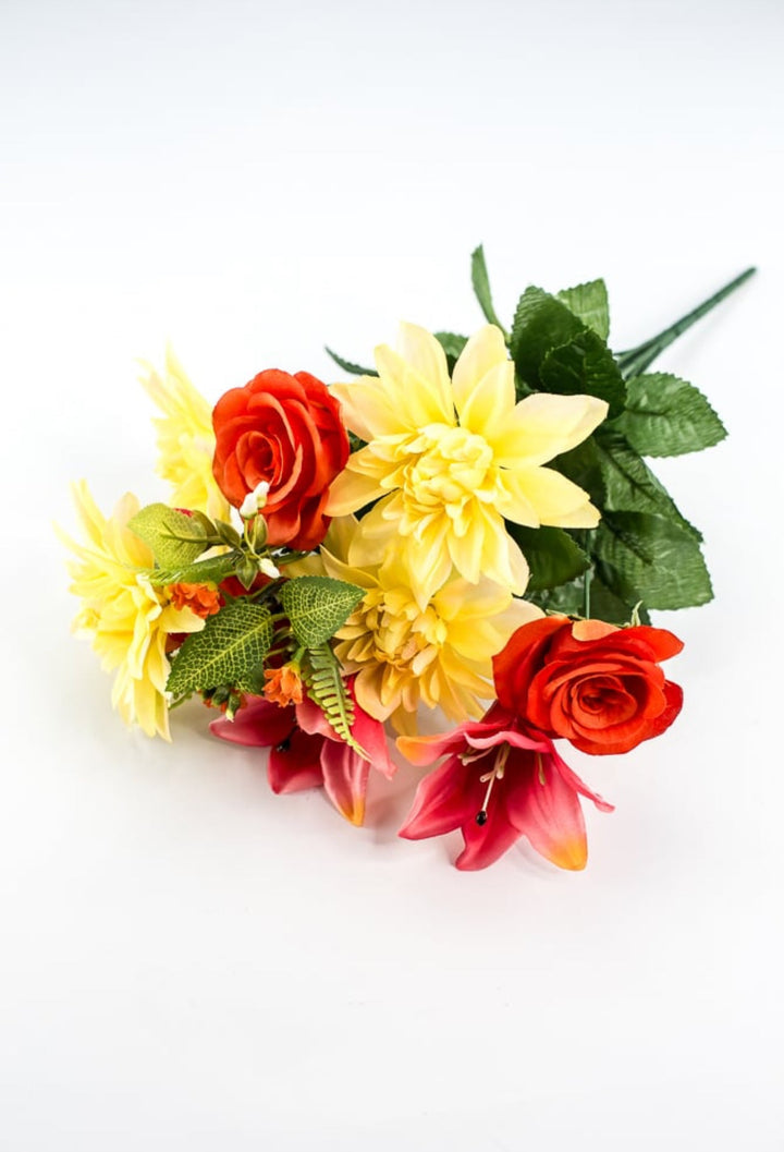 Dahlia, lily, rose flower bush - Greenery Marketartificial flowers63522ORYW