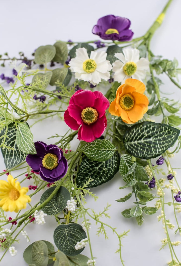 Daisy poppy mixed spray - Greenery Market63501SP28