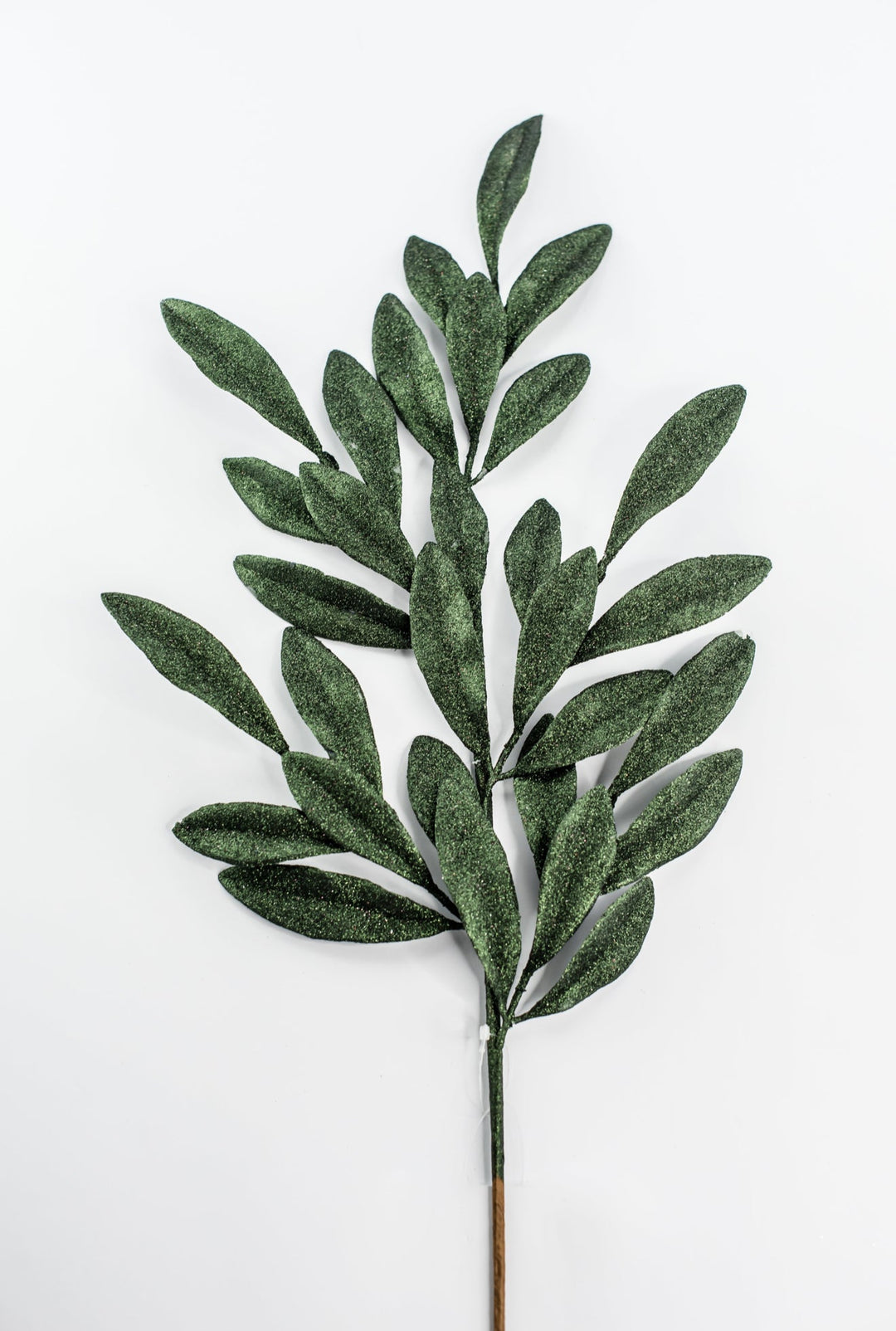 Dark Green Glitter Laurel Leaves Spray - Greenery Market86483DKGN