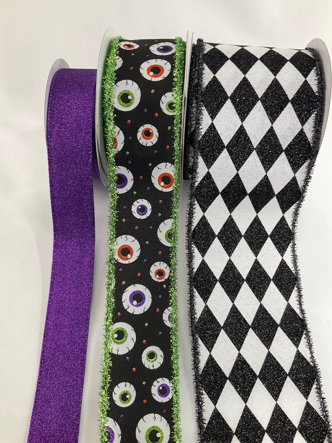 DIY bow bundle - eyeballs Halloween x 3 ribbons - Greenery MarketRibbons & TrimEyesWIDEx3