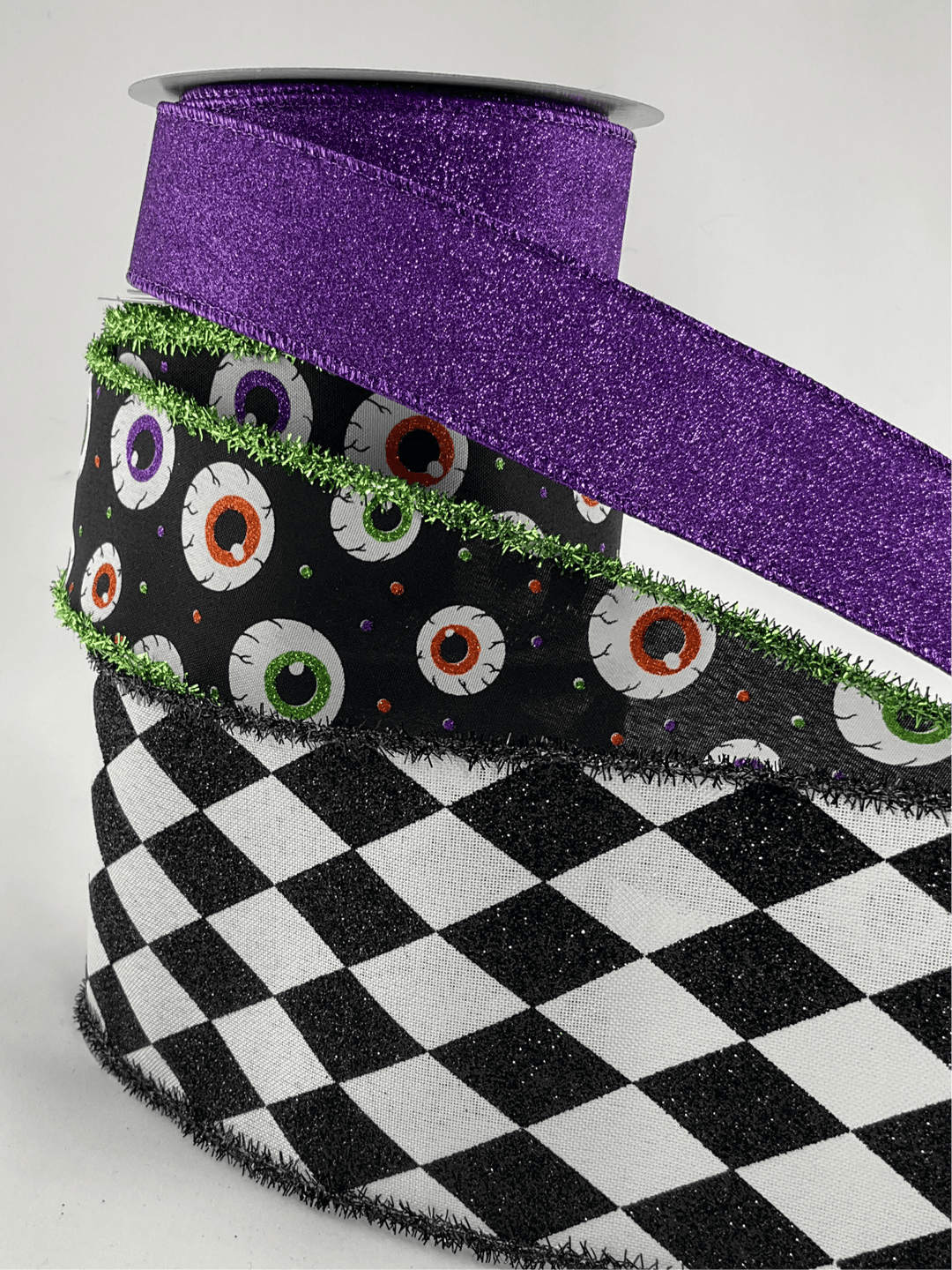 DIY bow bundle - eyeballs Halloween x 3 ribbons - Greenery MarketRibbons & TrimEyesWIDEx3