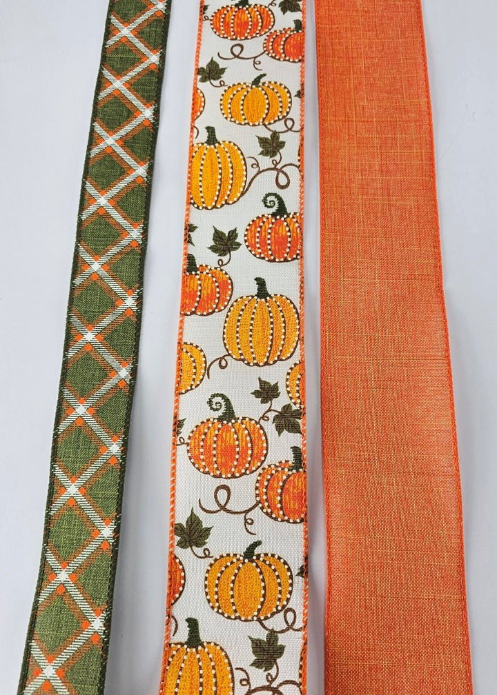 DIY bow making bundle - dot pumpkins - Greenery MarketRibbons & Trim