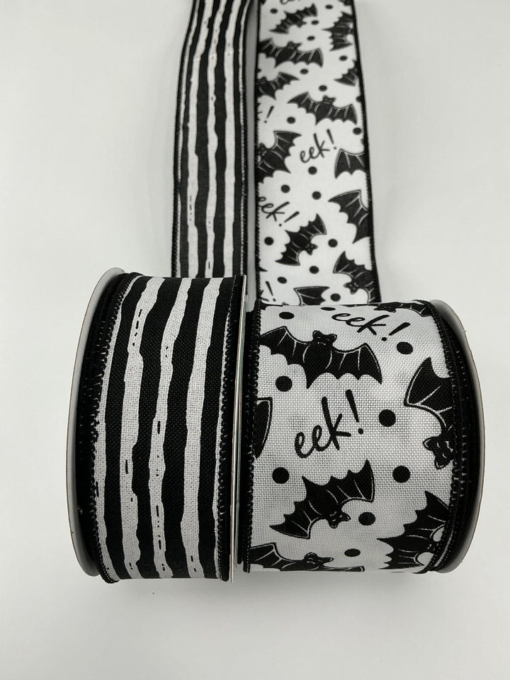 DIY ribbon bow bundle - bats Halloween x 2 ribbons - Greenery MarketRibbons & TrimBatsx2