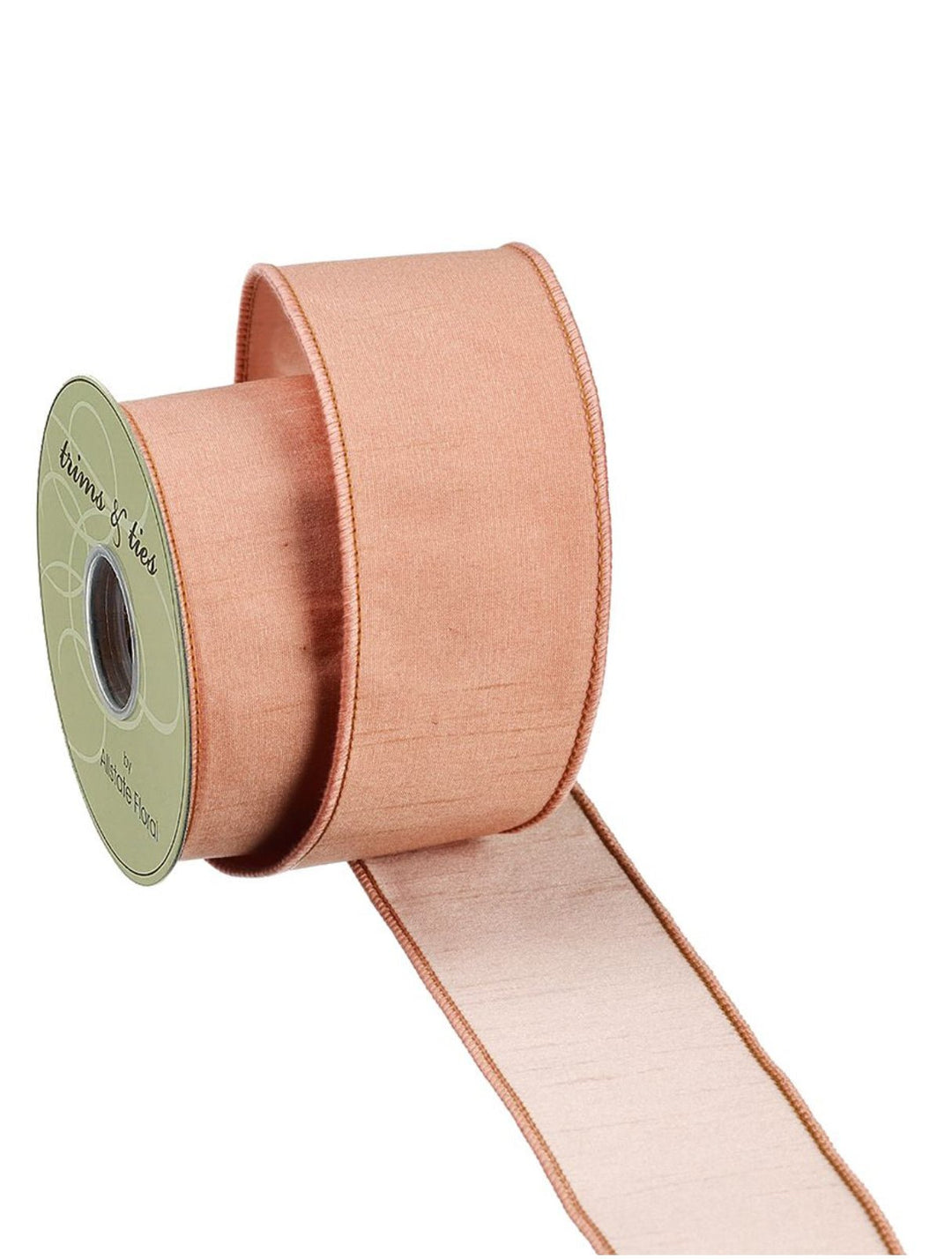 Dupioni wired ribbon 2.5” - Greenery MarketWired ribbonRW2278 - CO/PK