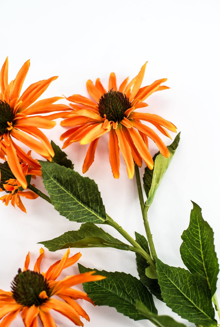 Echinacea flower spray - orange - Greenery Marketartificial flowersMTF24100 ORNG