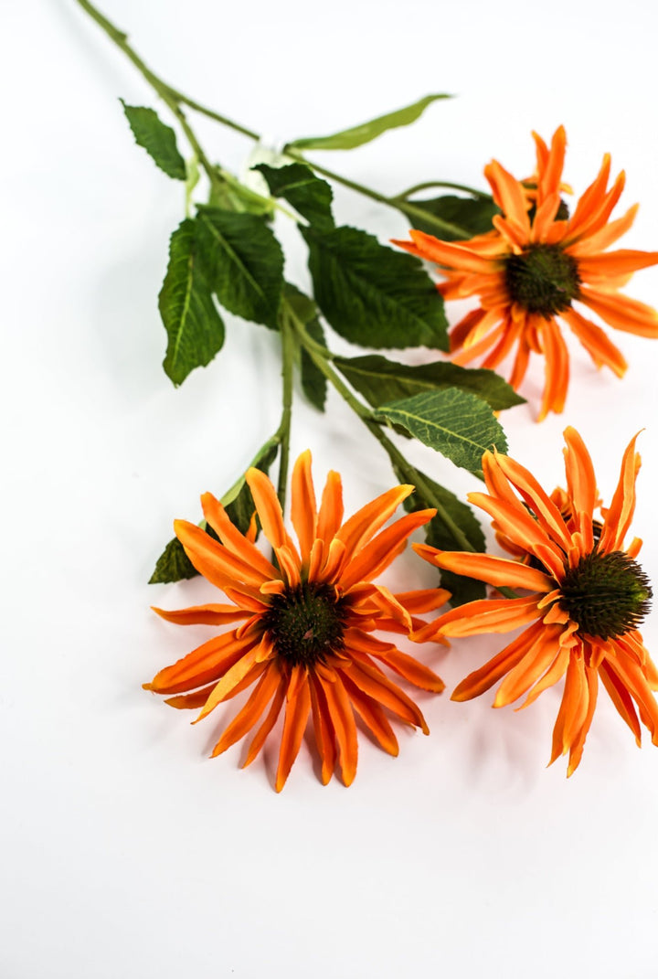 Echinacea flower spray - orange - Greenery Marketartificial flowersMTF24100 ORNG