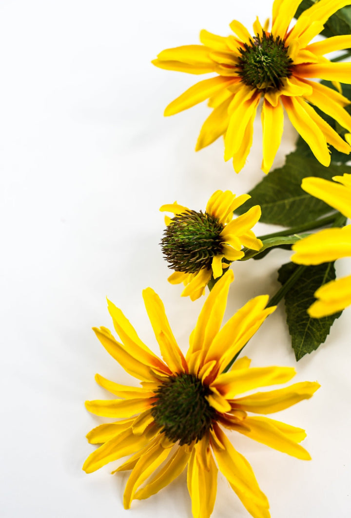 Echinacea flower spray - yellow - Greenery Marketartificial flowersMTF24100 YELL