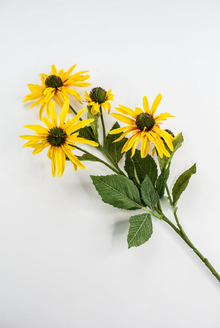 Echinacea flower spray - yellow - Greenery Marketartificial flowersMTF24100 YELL