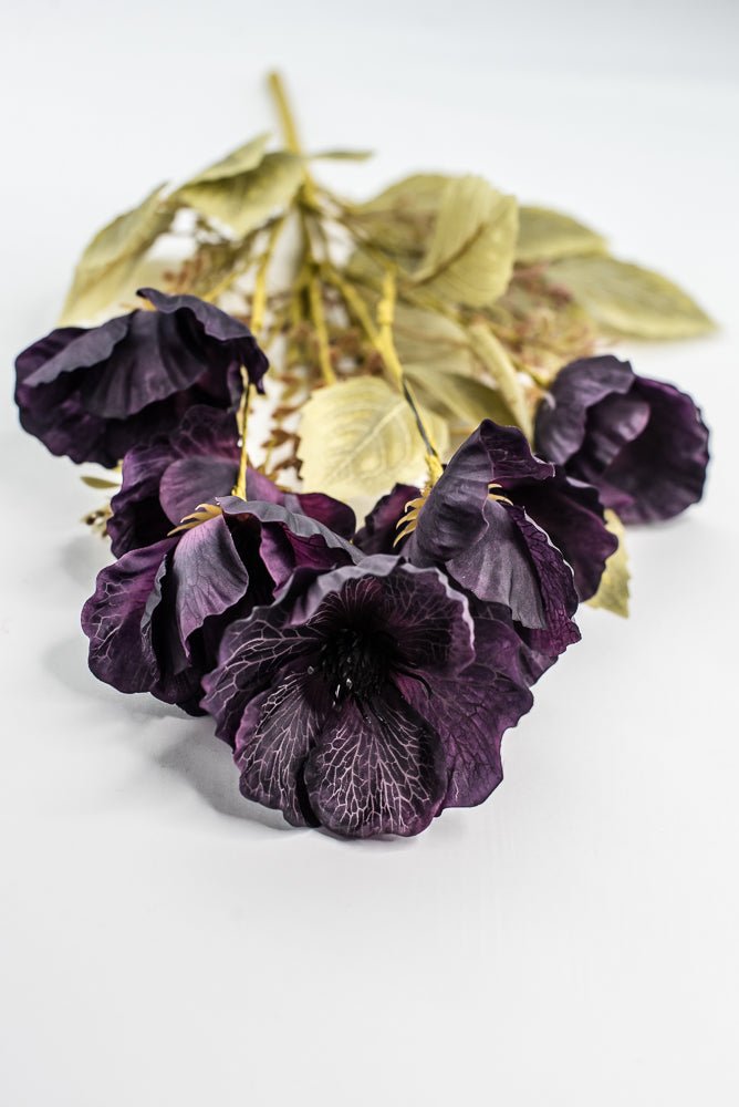 Eggplant Purple Mixed Poppy Bush - Greenery Market40320 - PU