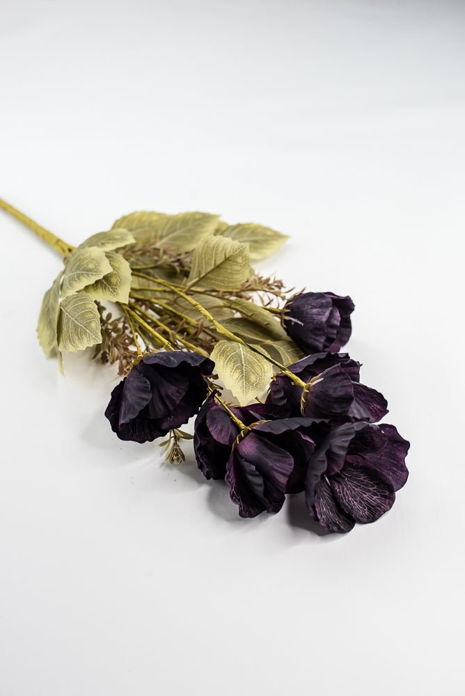 Eggplant Purple Mixed Poppy Bush - Greenery Market40320 - PU