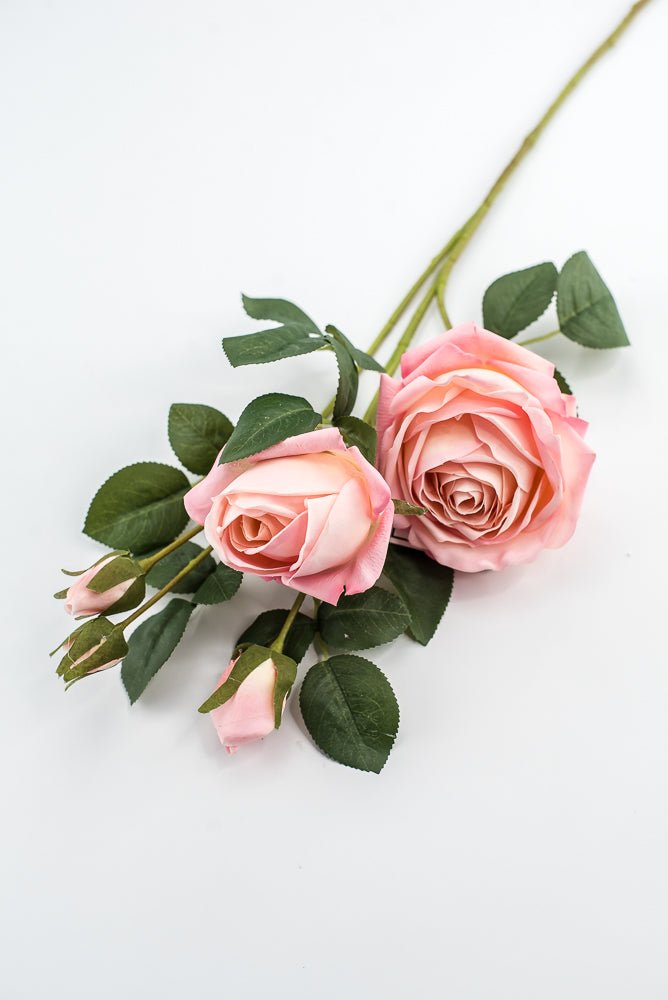 Estate, real touch spray rose - salmon - Greenery MarketMTF24645 SALM