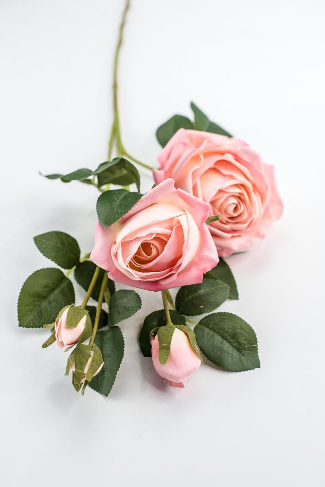 Estate, real touch spray rose - salmon - Greenery MarketMTF24645 SALM