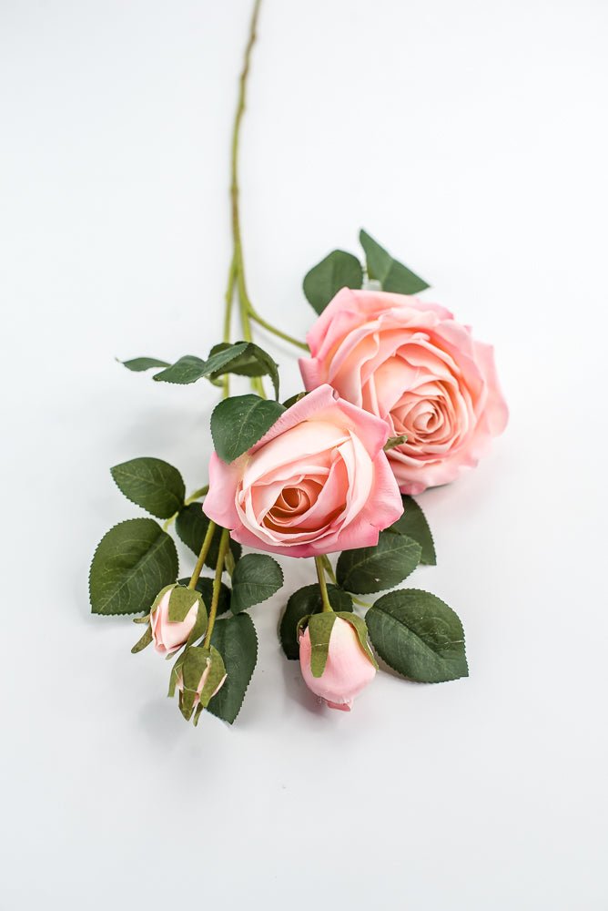 Estate, real touch spray rose - salmon - Greenery MarketMTF24645 SALM