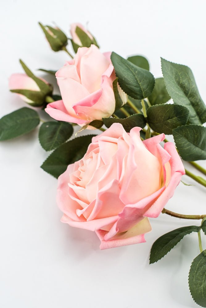 Estate, real touch spray rose - salmon - Greenery MarketMTF24645 SALM