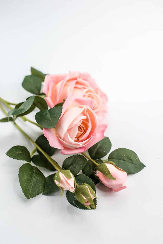 Estate, real touch spray rose - salmon - Greenery MarketMTF24645 SALM