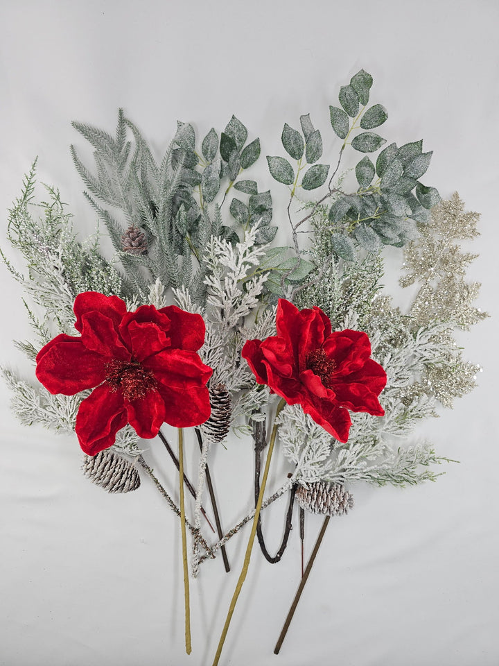 Everbloom Grapevine Magnolia Wreath Kit - Greenery MarketRedMagGrapevine