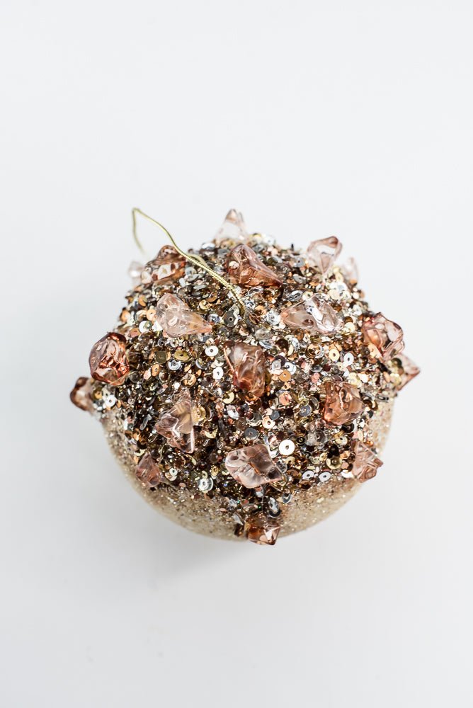 Farrisilk Cappuccino & Ivory Sugar Crystal Ball - 24" - Greenery MarketCF079-29