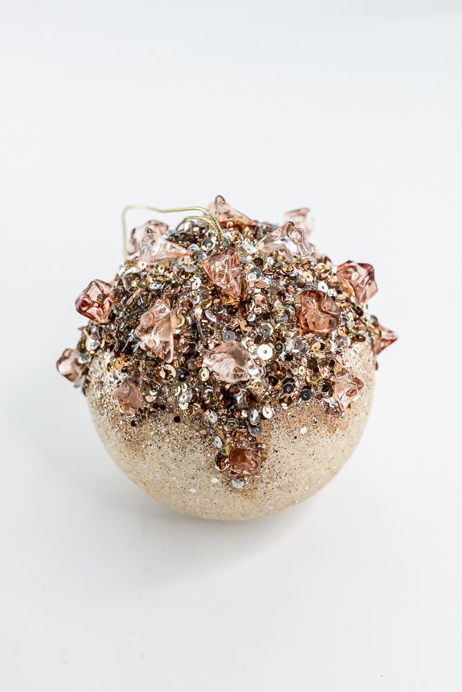 Farrisilk Cappuccino & Ivory Sugar Crystal Ball - 24" - Greenery MarketCF079-29