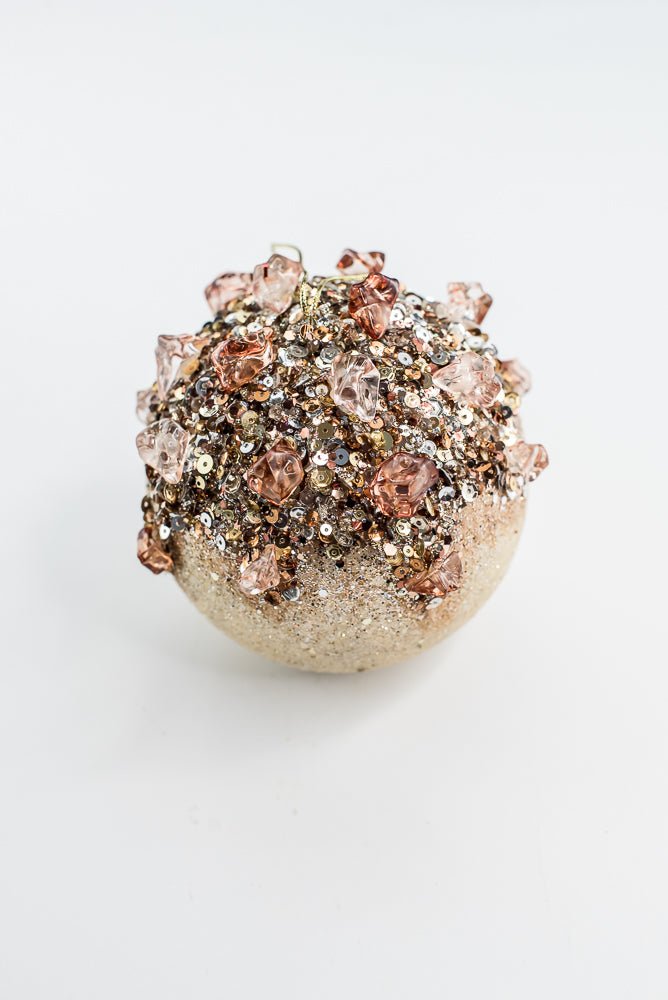 Farrisilk Cappuccino & Ivory Sugar Crystal Ball - 24" - Greenery MarketCF079-29