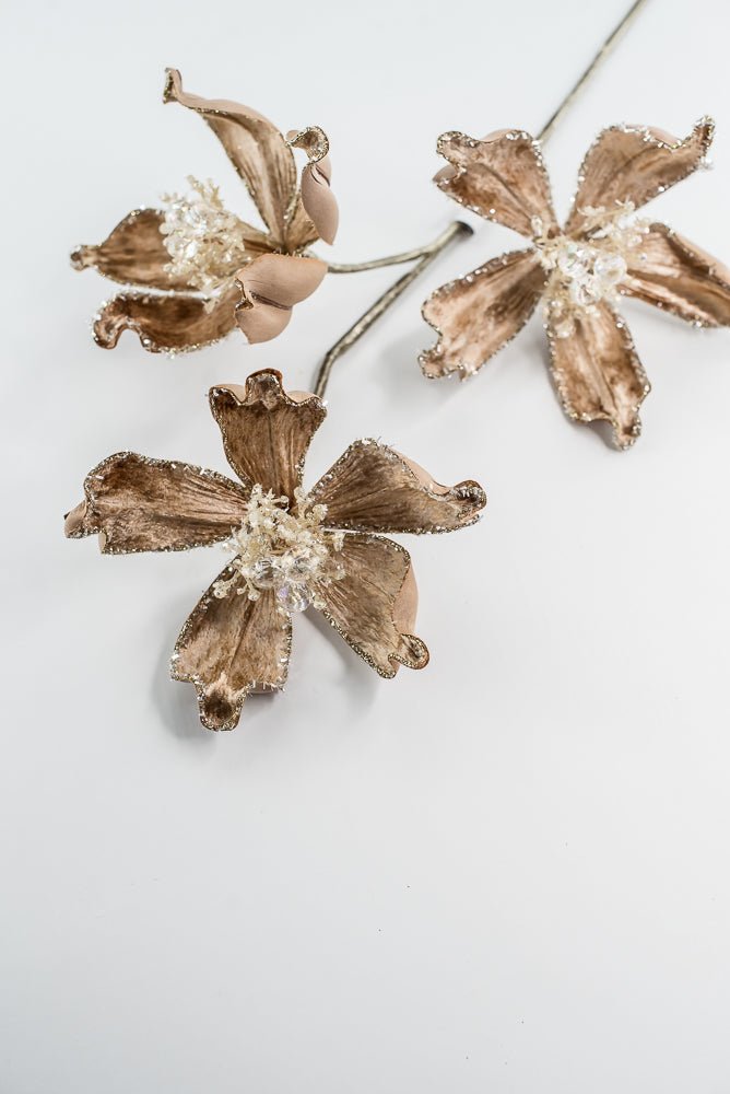 Farrisilk Cappuccino Mystic Magnolia Spray - 26" - Greenery MarketCF108-29