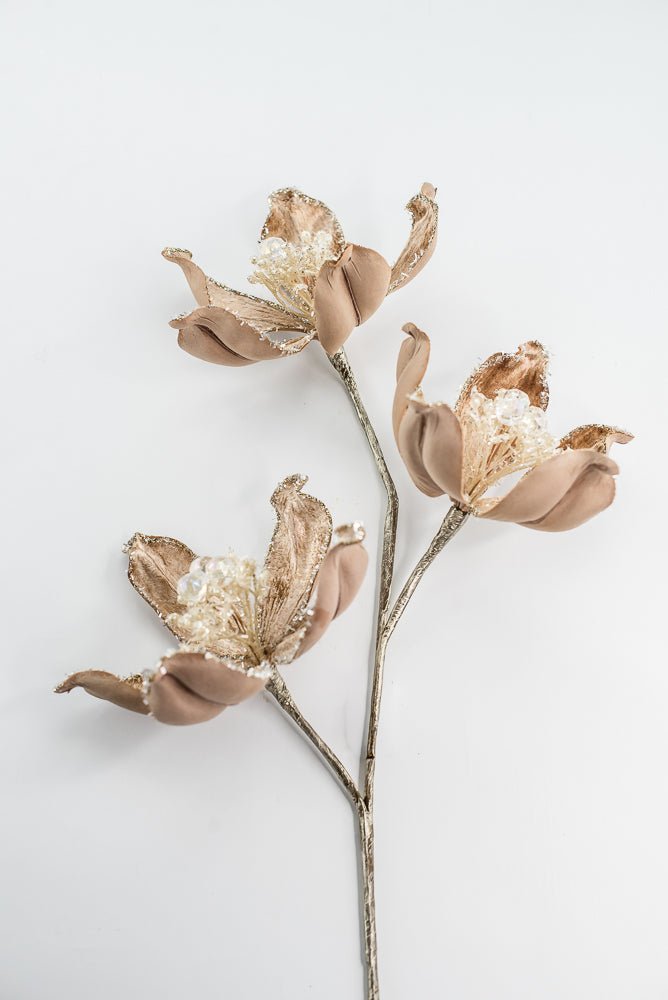 Farrisilk Cappuccino Mystic Magnolia Spray - 26" - Greenery MarketCF108-29