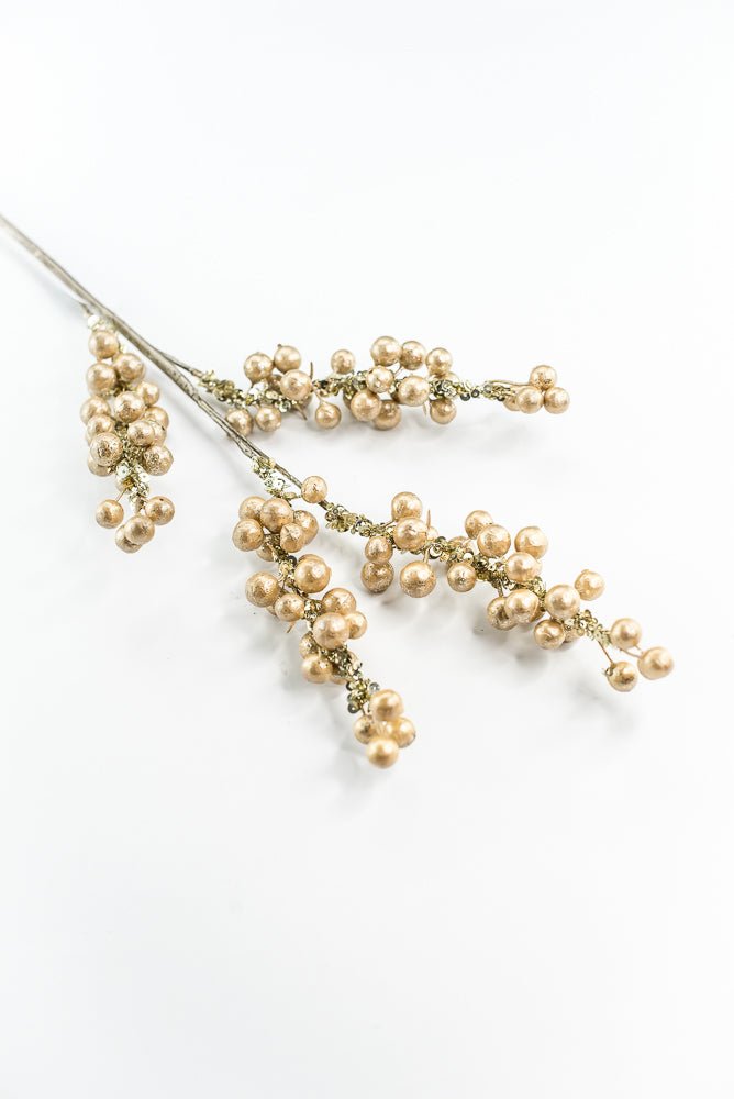 Farrisilk Gold Pearl Spray - 30" - Greenery MarketCF001-50