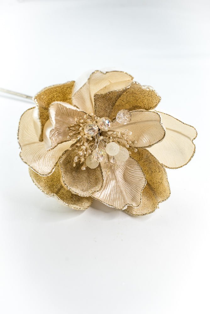 Farrisilk Ivory Grand Magnolia Stem - 10" - Greenery MarketCF059-62