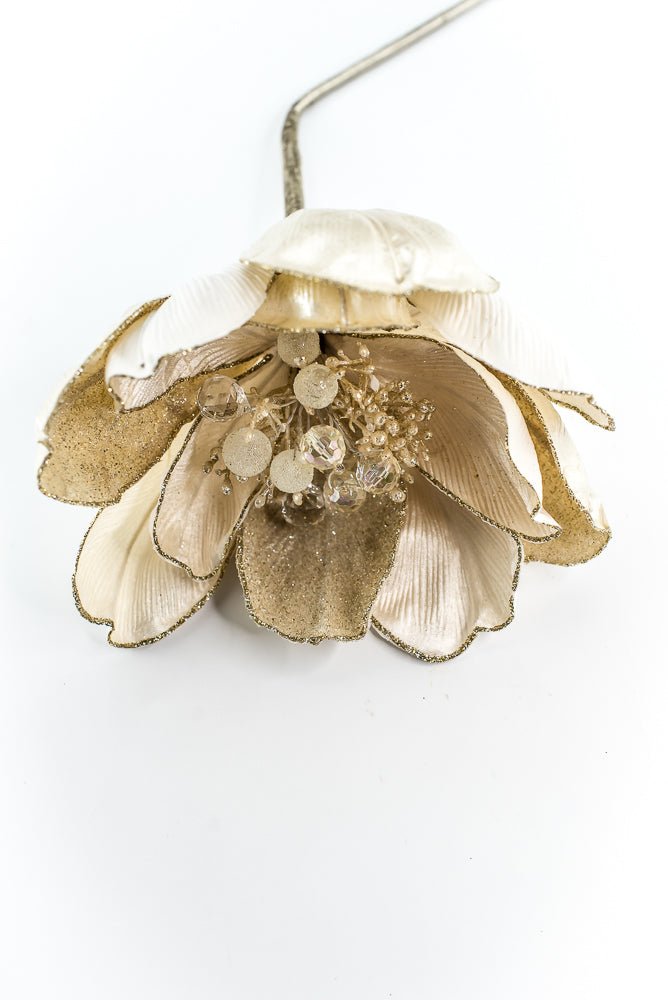 Farrisilk Ivory Grand Magnolia Stem - 10" - Greenery MarketCF059-62