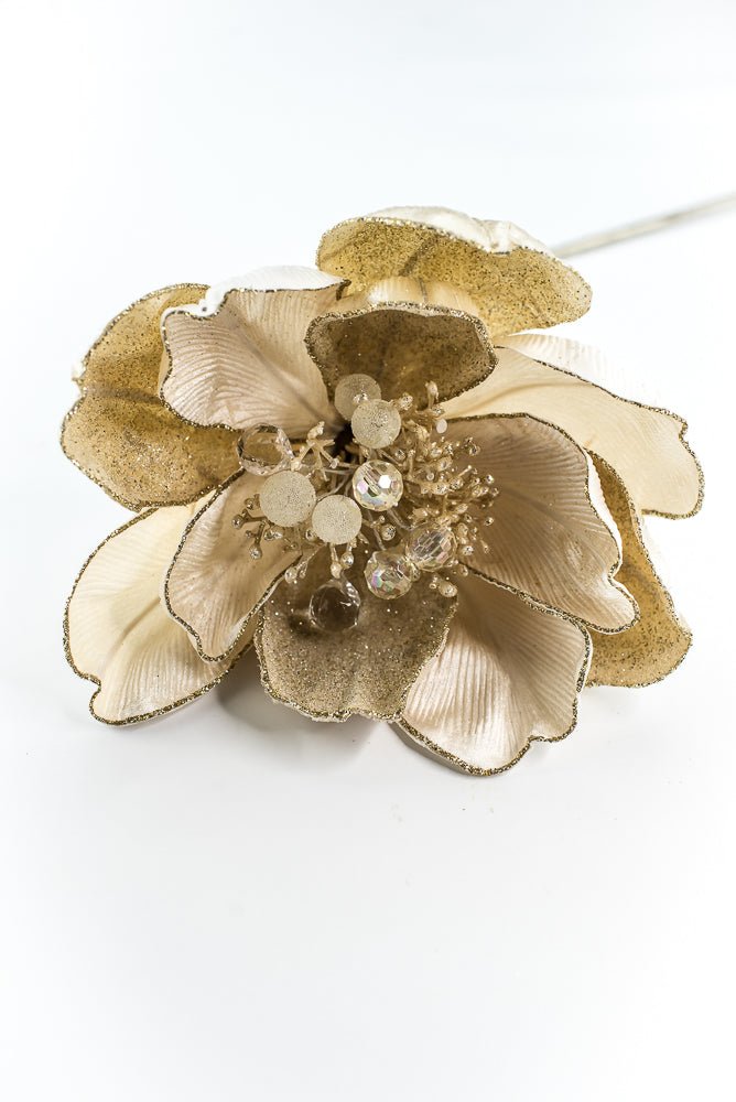 Farrisilk Ivory Grand Magnolia Stem - 10" - Greenery MarketCF059-62