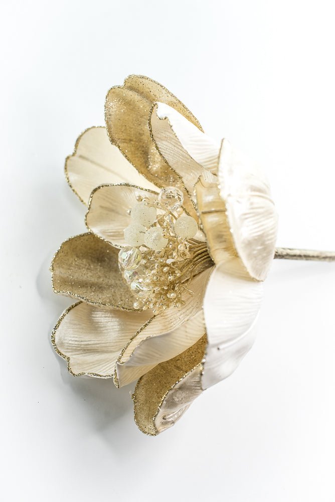 Farrisilk Ivory Grand Magnolia Stem - 10" - Greenery MarketCF059-62