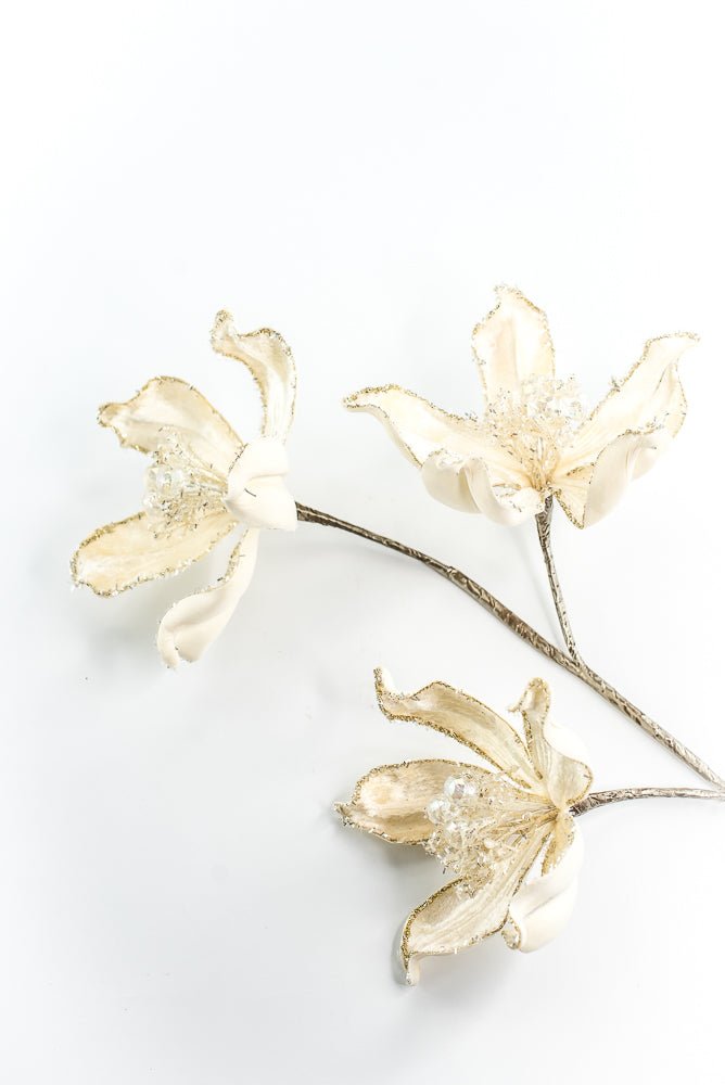 Farrisilk Ivory Mystic Magnolia Spray - 26" - Greenery MarketCF108-62